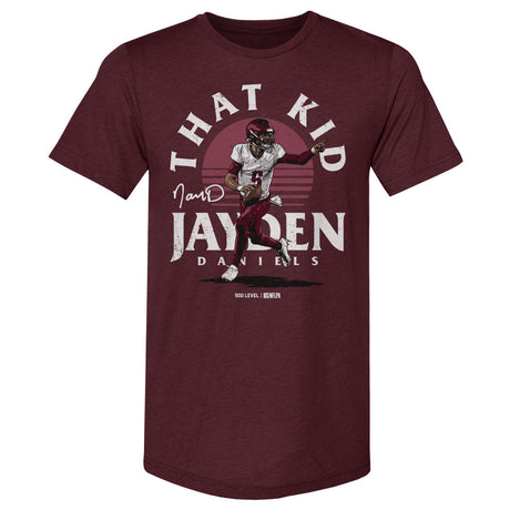 Jayden Daniels Men's Premium T-Shirt | 500 LEVEL