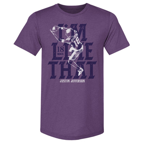 Justin Jefferson Men's Premium T-Shirt | 500 LEVEL