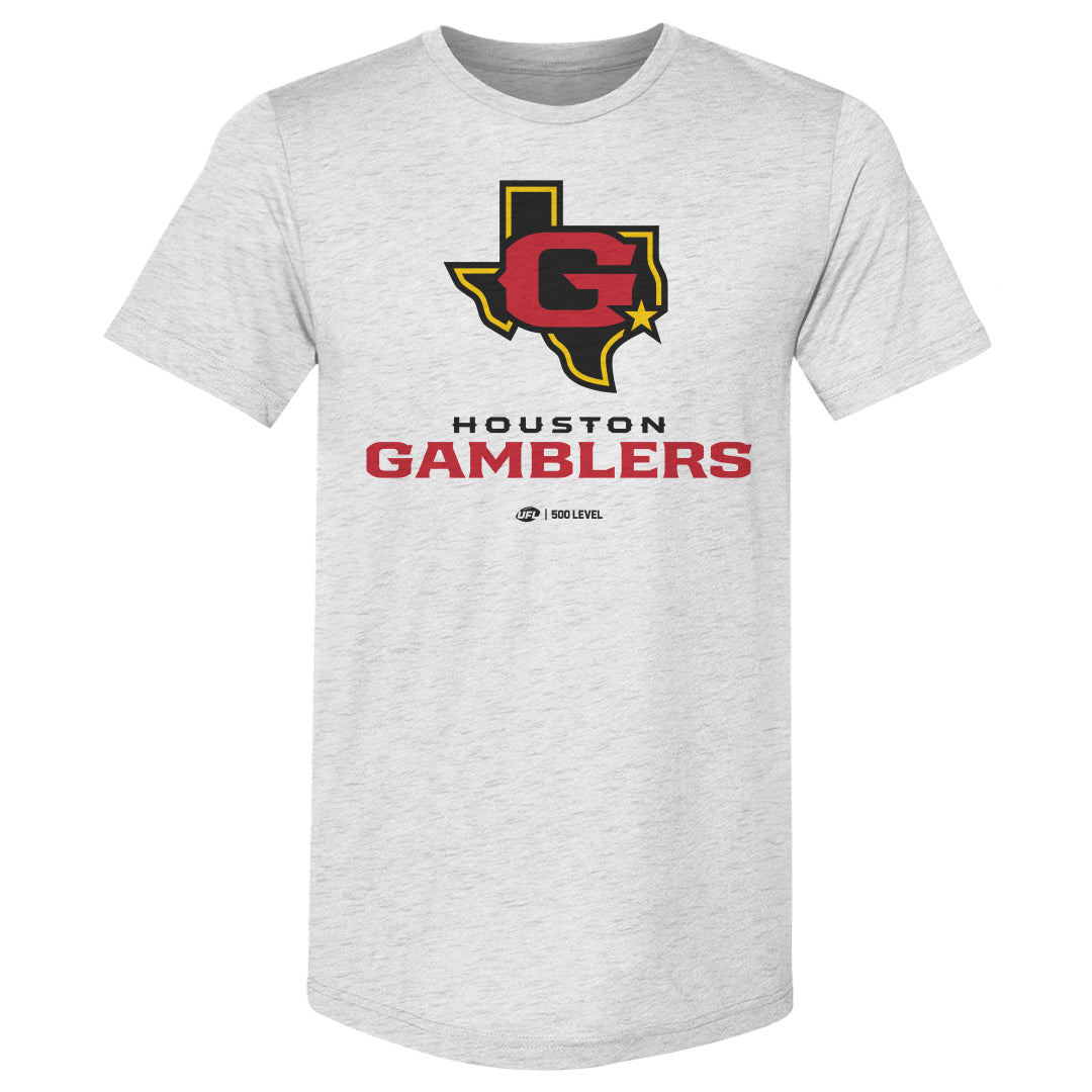 Houston Gamblers Men's Premium T-Shirt | 500 LEVEL