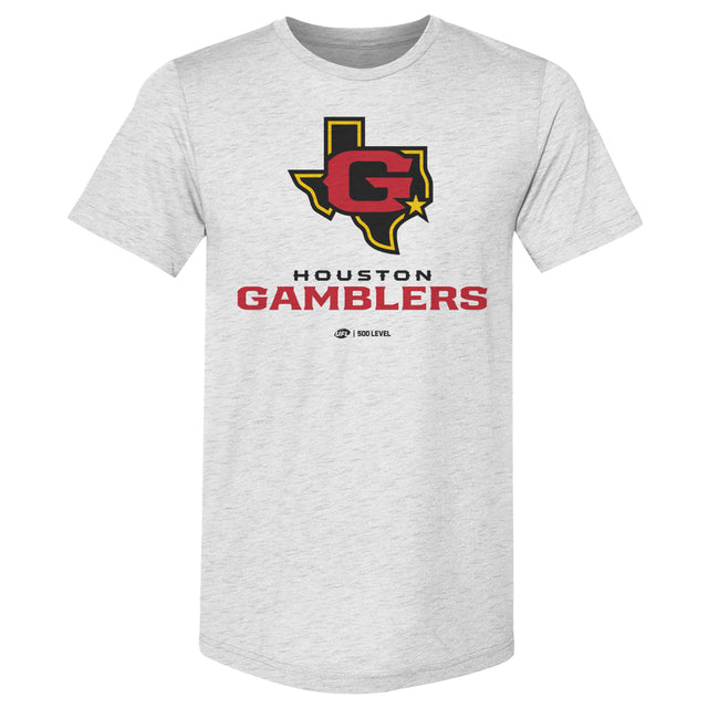 Houston Gamblers Men's Premium T-Shirt | 500 LEVEL