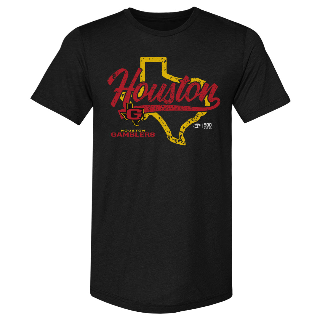 Houston Gamblers Men's Premium T-Shirt | 500 LEVEL