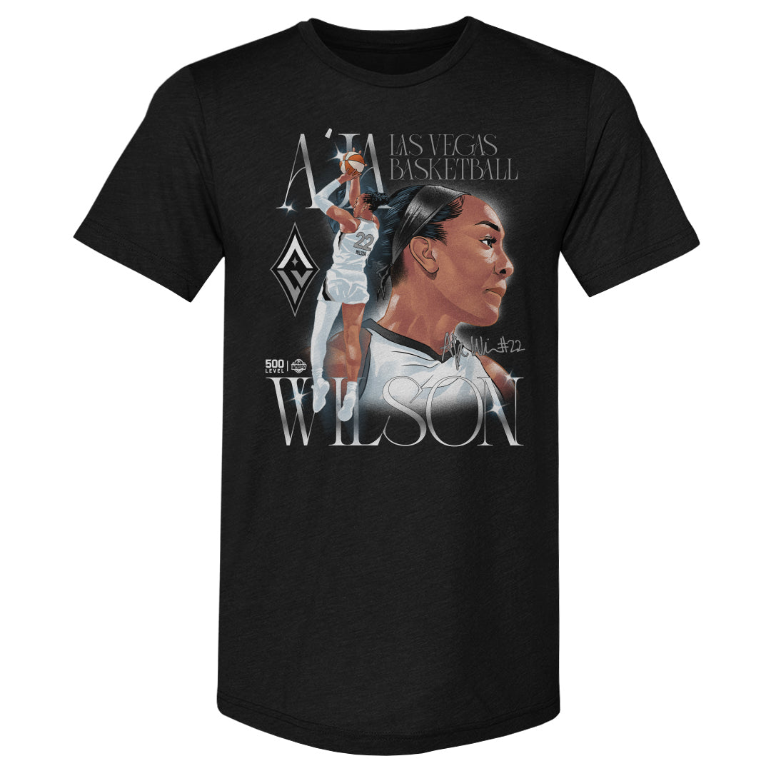 A'ja Wilson Men's Premium T-Shirt | 500 LEVEL