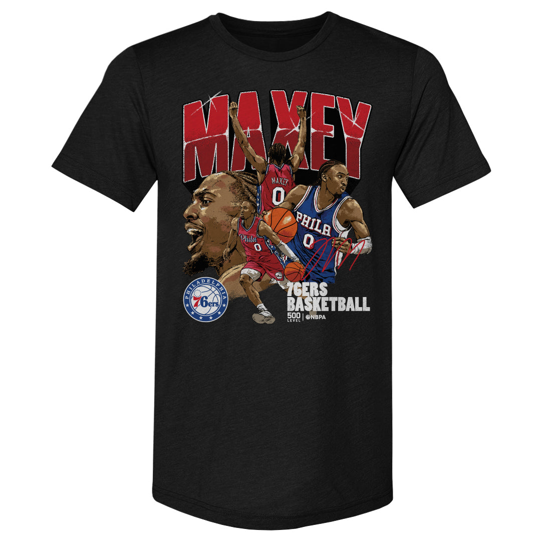 Tyrese Maxey Men's Premium T-Shirt | 500 LEVEL