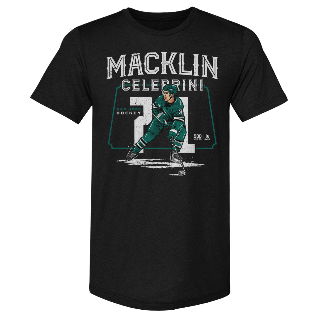 Macklin Celebrini Men's Premium T-Shirt | 500 LEVEL
