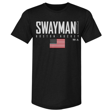 Jeremy Swayman Men's Premium T-Shirt | 500 LEVEL