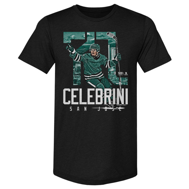 Macklin Celebrini Men's Premium T-Shirt | 500 LEVEL