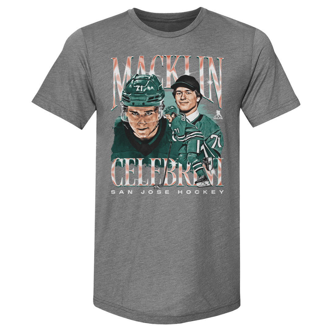Macklin Celebrini Men's Premium T-Shirt | 500 LEVEL