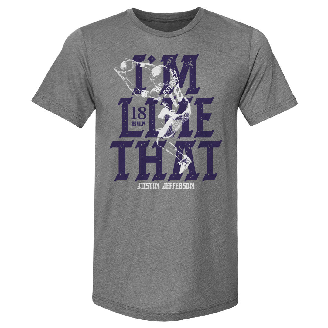 Justin Jefferson Men's Premium T-Shirt | 500 LEVEL