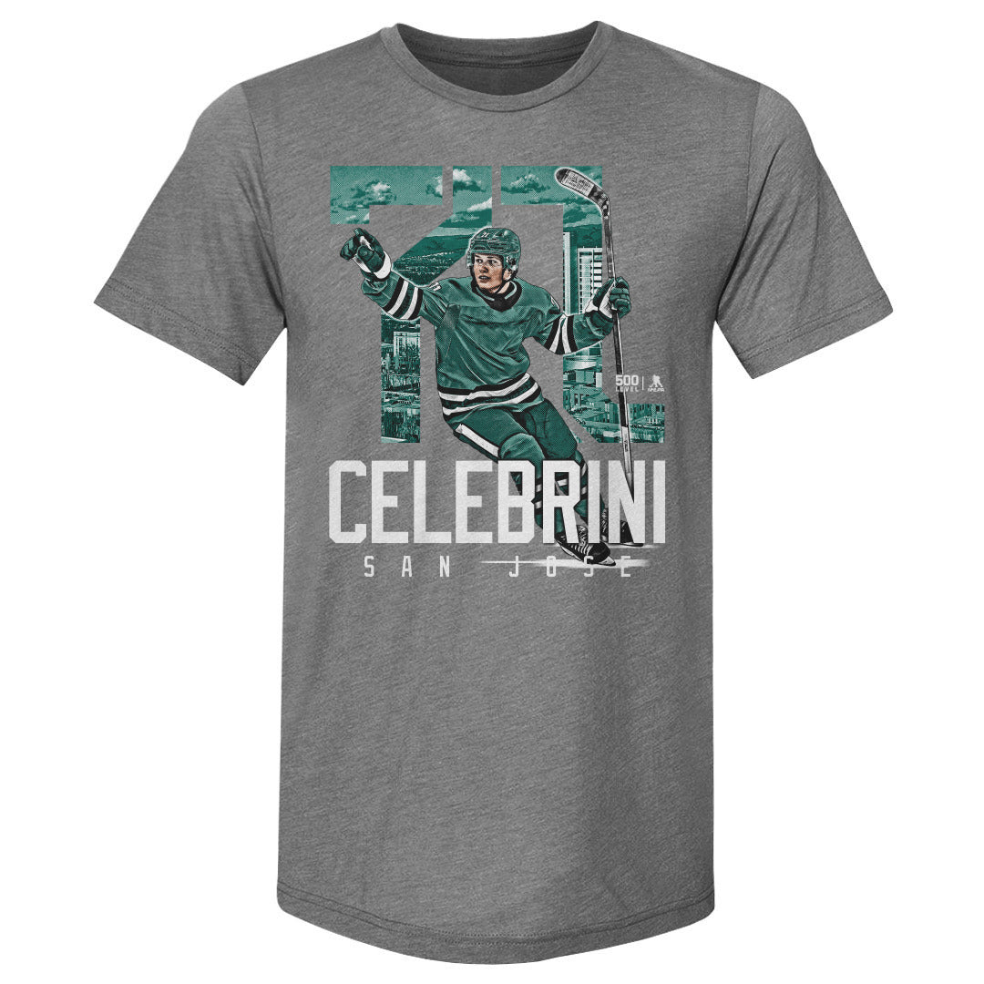 Macklin Celebrini Men's Premium T-Shirt | 500 LEVEL
