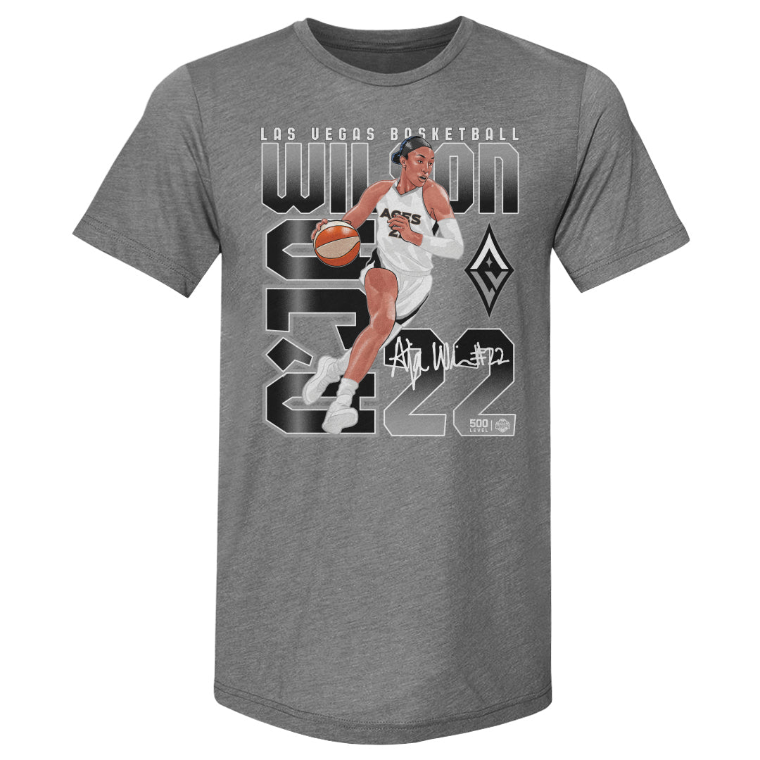 A'ja Wilson Men's Premium T-Shirt | 500 LEVEL