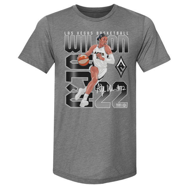 A'ja Wilson Men's Premium T-Shirt | 500 LEVEL
