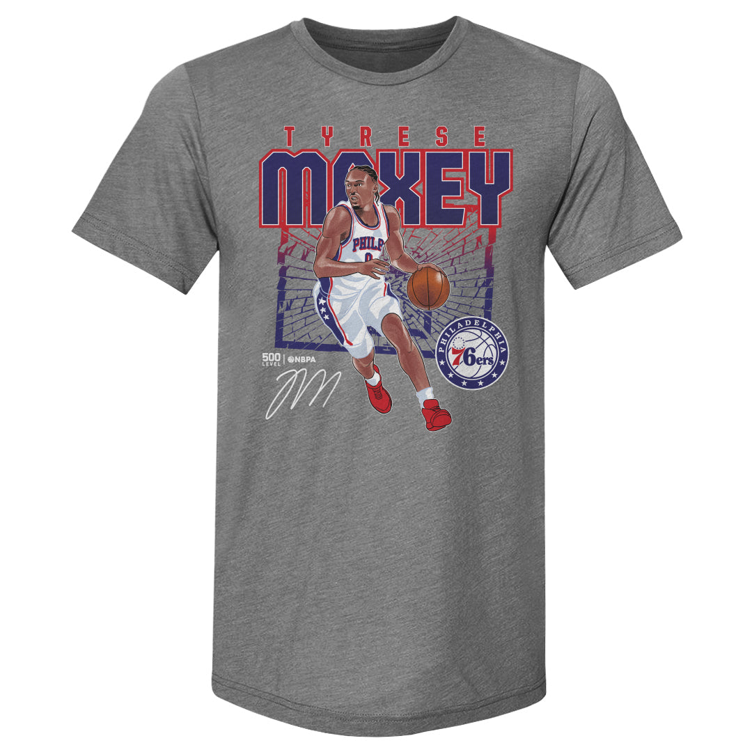 Tyrese Maxey Men's Premium T-Shirt | 500 LEVEL