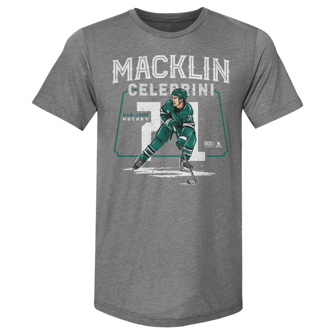 Macklin Celebrini Men's Premium T-Shirt | 500 LEVEL