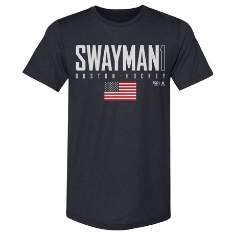 Jeremy Swayman Men's Premium T-Shirt | 500 LEVEL