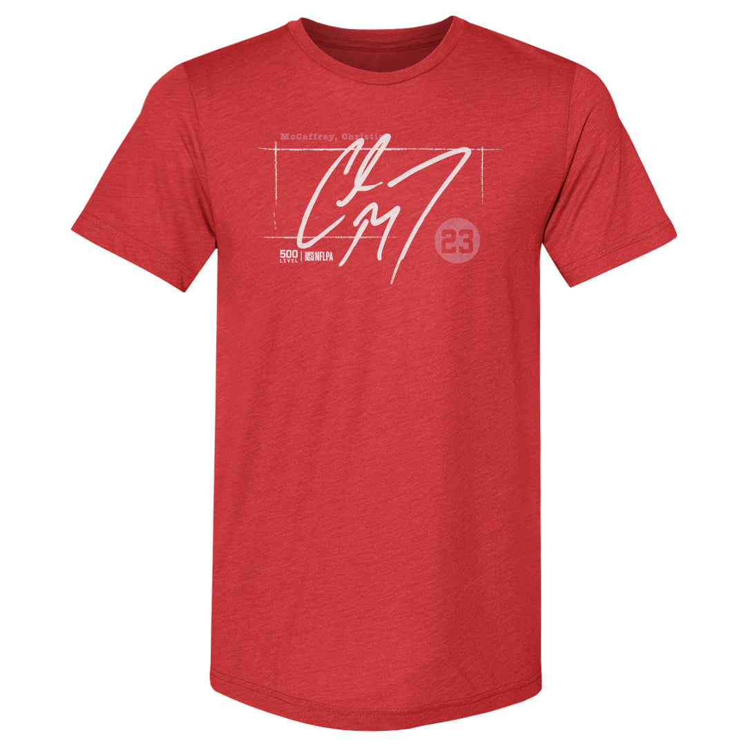 Christian McCaffrey Men's Premium T-Shirt | 500 LEVEL
