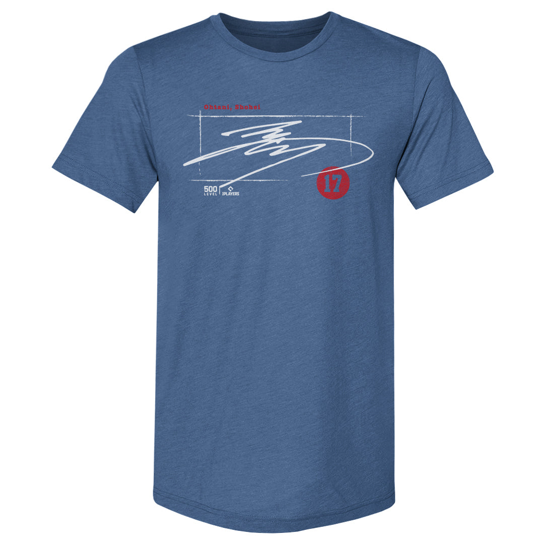 Shohei Ohtani Los Angeles D Signature Men's Premium T-Shirt – 500