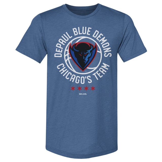 DePaul Blue Demons Men's Premium T-Shirt | 500 LEVEL