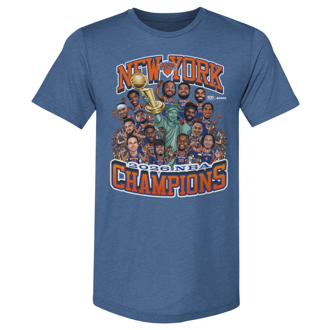 New York Knicks NBA Finals 2026 Champions Caricature Men's Premium