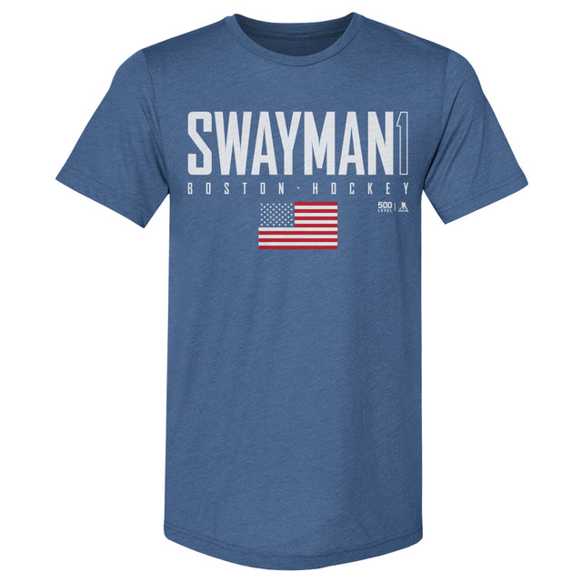 Jeremy Swayman Men's Premium T-Shirt | 500 LEVEL