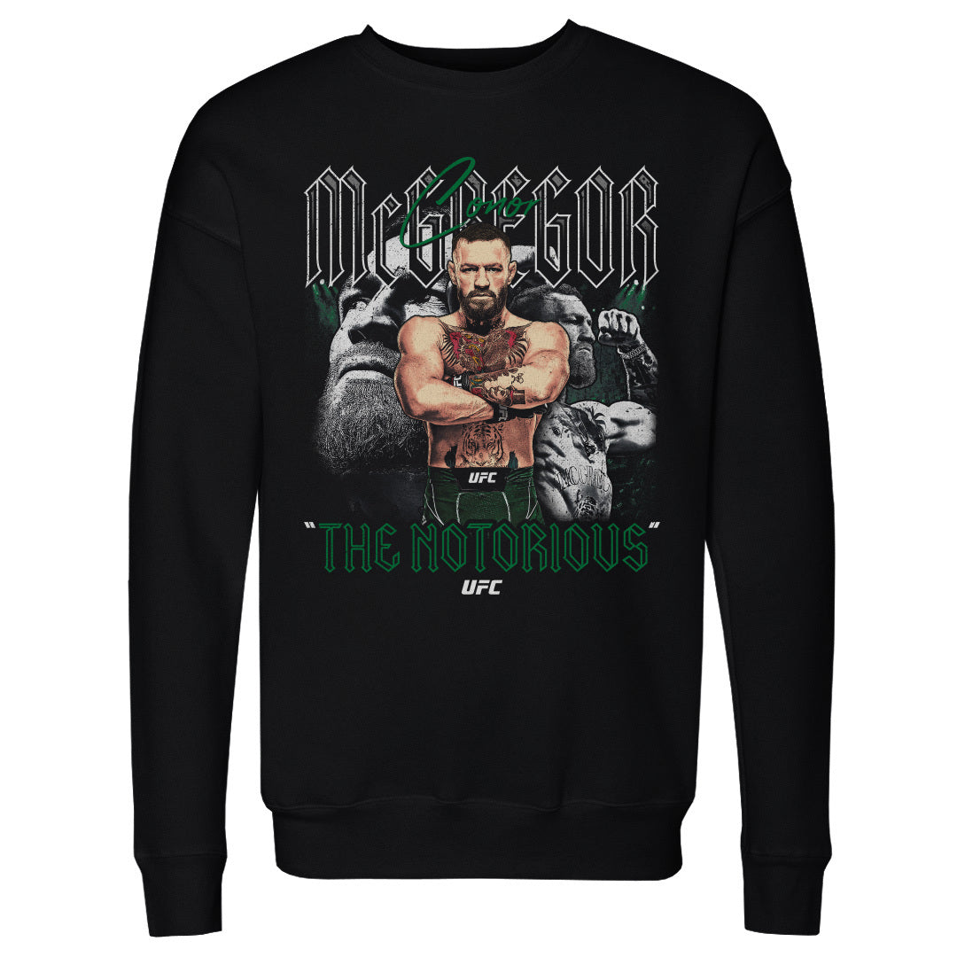 conor mcgregor gear UFC Trio Men's Crewneck Sweatshirt Welche Fahrradbeleuchtung? | Fahrrad Kabelschloss You’ll stay comfortable and color:Mattes Weiß Beige (Graue Brille)
