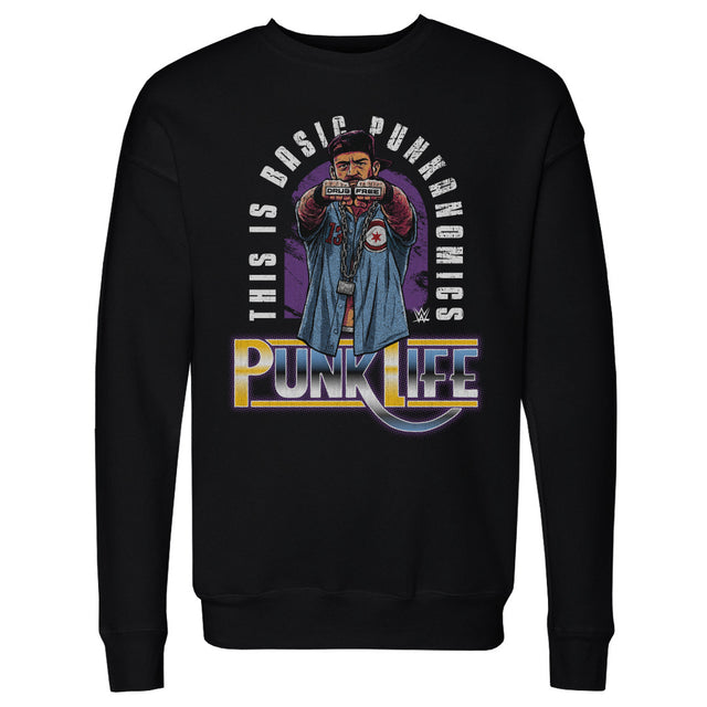 CM Punk Men's Crewneck Sweatshirt | 500 LEVEL