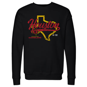 Houston Gamblers Men's Crewneck Sweatshirt | 500 LEVEL