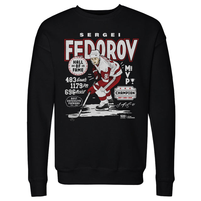 Sergei Fedorov Men's Crewneck Sweatshirt | 500 LEVEL