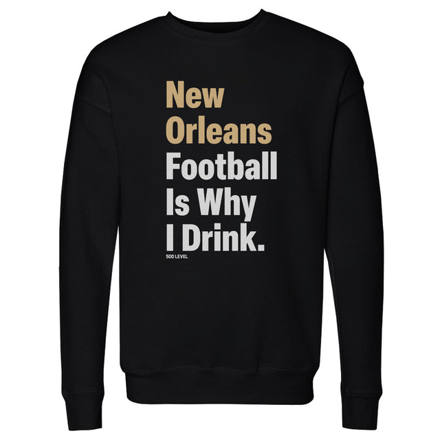 New Orleans Football Men's Crewneck Sweatshirt | 500 LEVEL