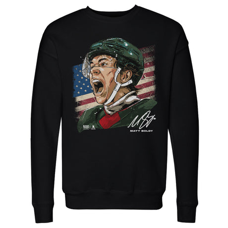 Matt Boldy Men's Crewneck Sweatshirt | 500 LEVEL