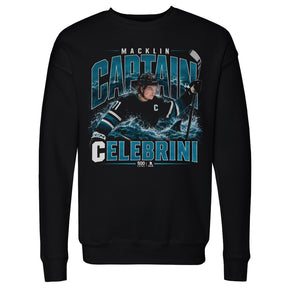 Macklin Celebrini Men's Crewneck Sweatshirt | 500 LEVEL