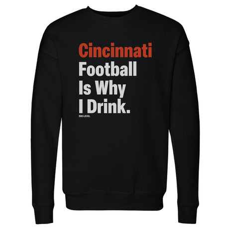 Cincinnati Football Men's Crewneck Sweatshirt | 500 LEVEL