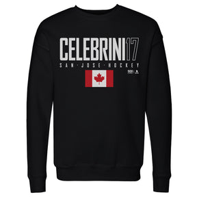 Macklin Celebrini Men's Crewneck Sweatshirt | 500 LEVEL