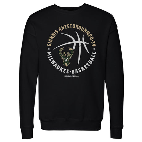 Giannis Antetokounmpo Men's Crewneck Sweatshirt | 500 LEVEL