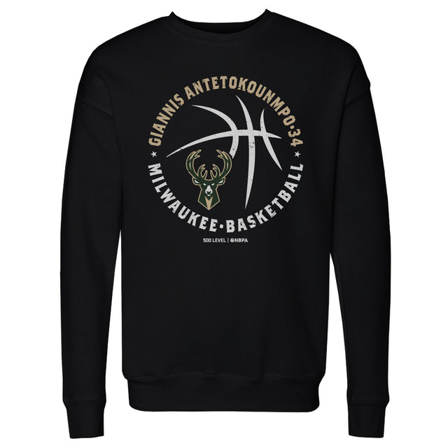 Giannis Antetokounmpo Men's Crewneck Sweatshirt | 500 LEVEL