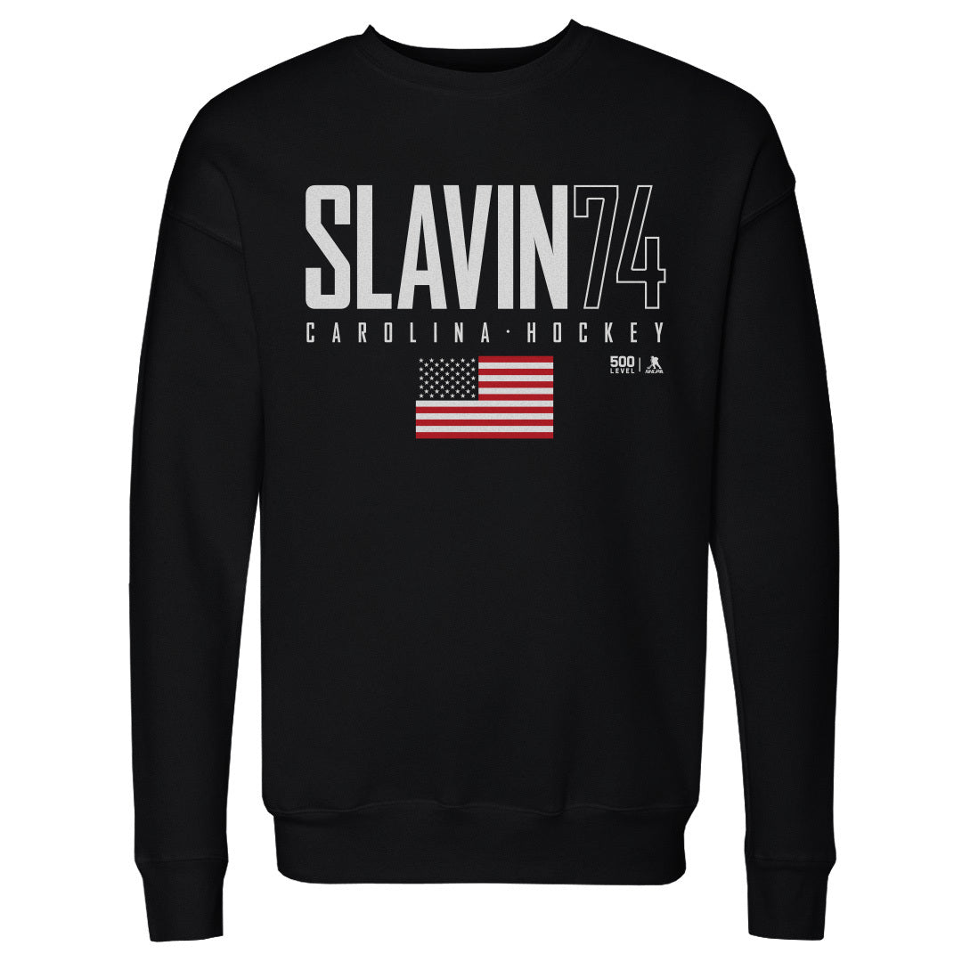 Jaccob Slavin Men's Crewneck Sweatshirt | 500 LEVEL