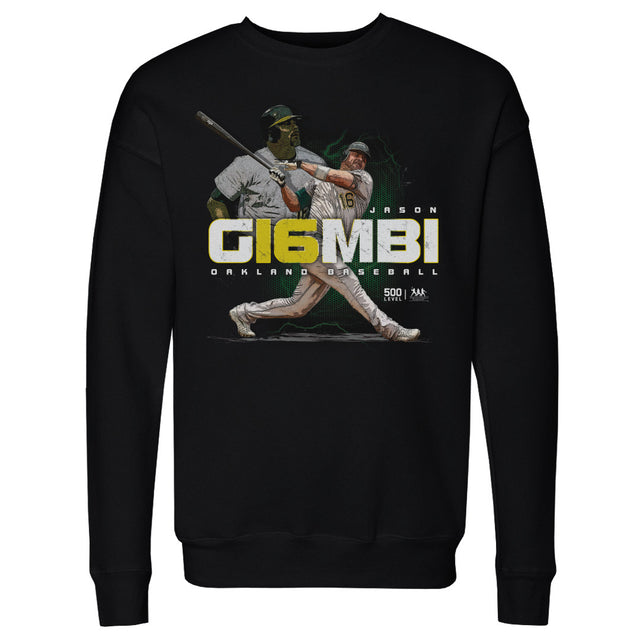 Jason Giambi Men's Crewneck Sweatshirt | 500 LEVEL