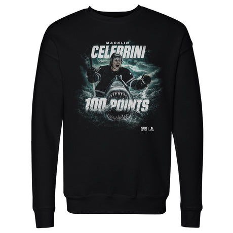 Macklin Celebrini Men's Crewneck Sweatshirt | 500 LEVEL