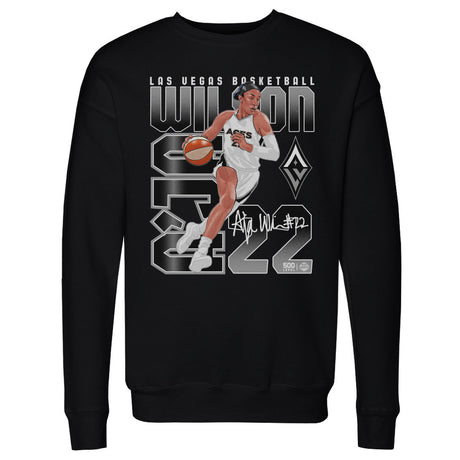 A'ja Wilson Men's Crewneck Sweatshirt | 500 LEVEL