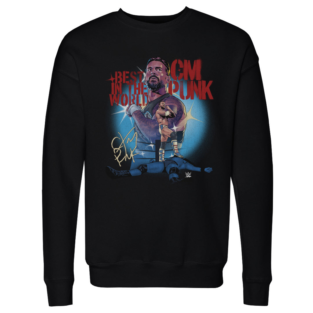 CM Punk Men's Crewneck Sweatshirt | 500 LEVEL