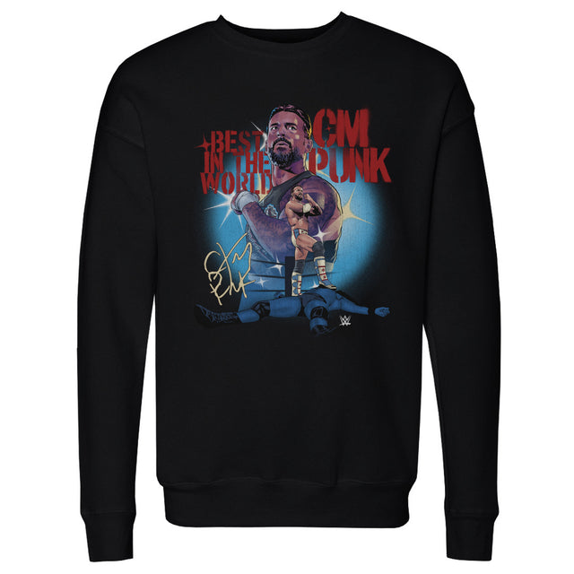 CM Punk Men's Crewneck Sweatshirt | 500 LEVEL
