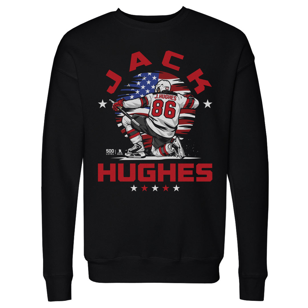 Jack Hughes Men's Crewneck Sweatshirt | 500 LEVEL