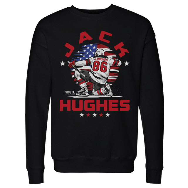 Jack Hughes Men's Crewneck Sweatshirt | 500 LEVEL