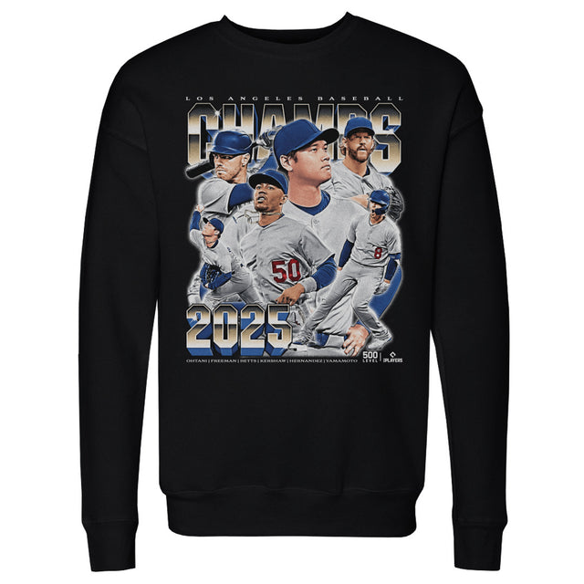 Los Angeles D Baseball Men's Crewneck Sweatshirt | 500 LEVEL