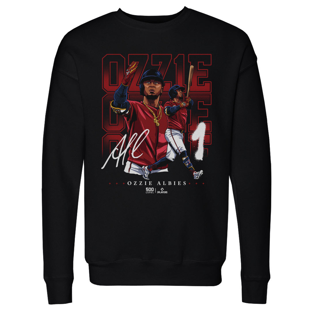 Ozzie Albies Men's Crewneck Sweatshirt | 500 LEVEL