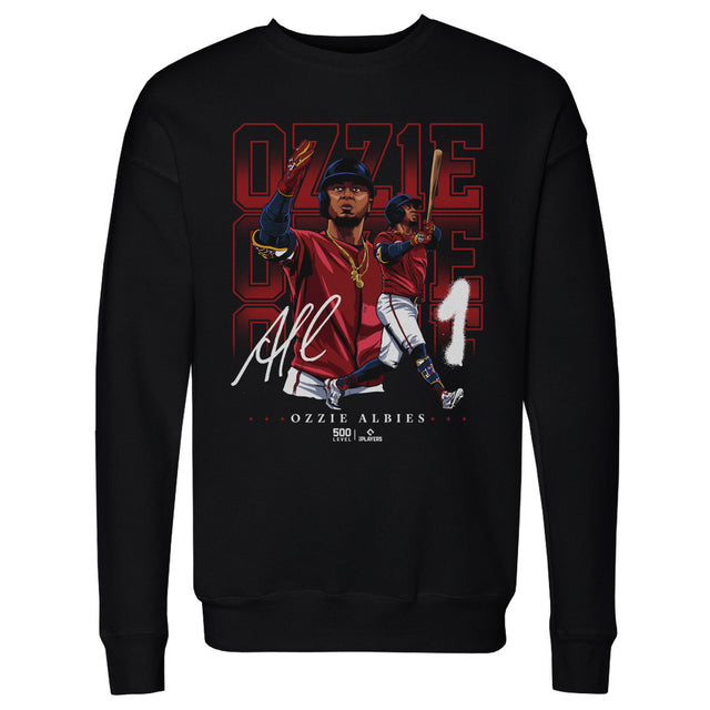 Ozzie Albies Men's Crewneck Sweatshirt | 500 LEVEL