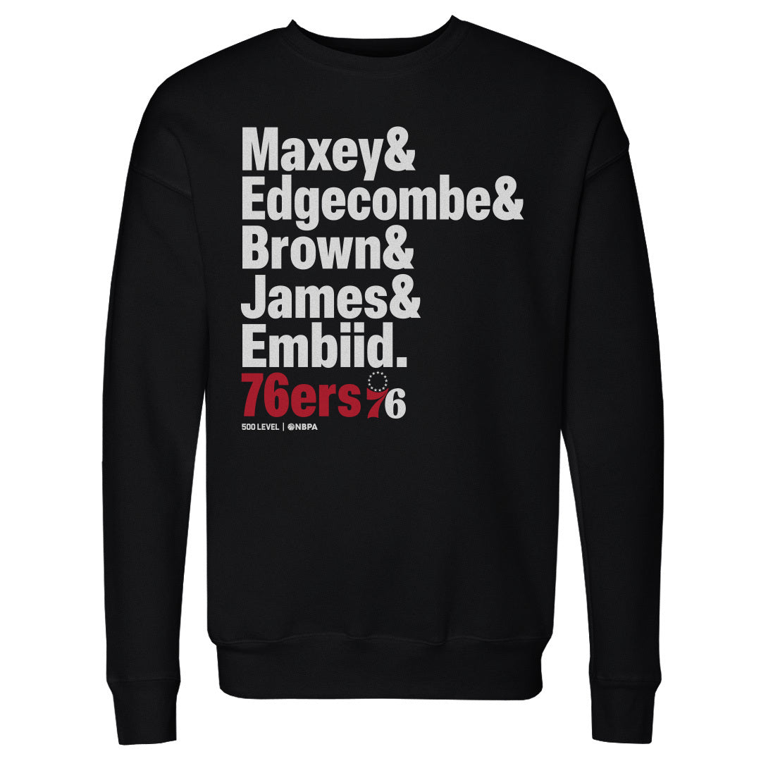Philadelphia 76ers Men's Crewneck Sweatshirt | 500 LEVEL