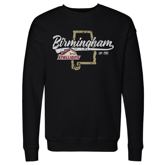 Birmingham Stallions Men's Crewneck Sweatshirt | 500 LEVEL