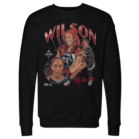 A'ja Wilson Men's Crewneck Sweatshirt | 500 LEVEL