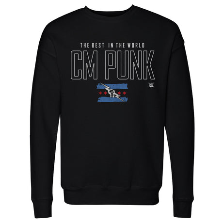 CM Punk Men's Crewneck Sweatshirt | 500 LEVEL
