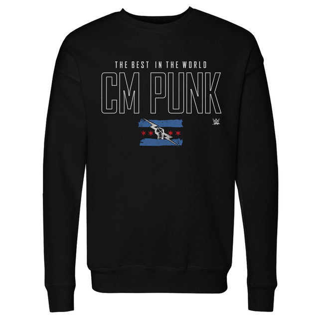 CM Punk Men's Crewneck Sweatshirt | 500 LEVEL